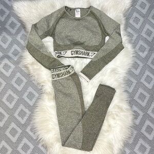 Gymshark Flex Long Sleeve Crop & Low Rise Leggings Set [11051]